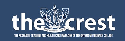 The Crest - the research, teaching and health care magazine of the Ontario Veterinary College