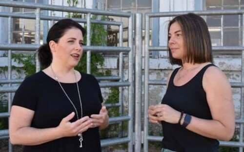 Dr. Andria Jones-Bitton, left, and postdoctoral fellow Dr. Briana Hagen, Ontario Veterinary College’s Department of Population Medicine, developed In the Know, a mental health program for farmers.