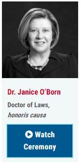 Dr Janice OBorn Honorary Doctorate Ceremony