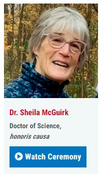 Dr. Sheila McGuirk, U of G Honorary Doctorate presentation 