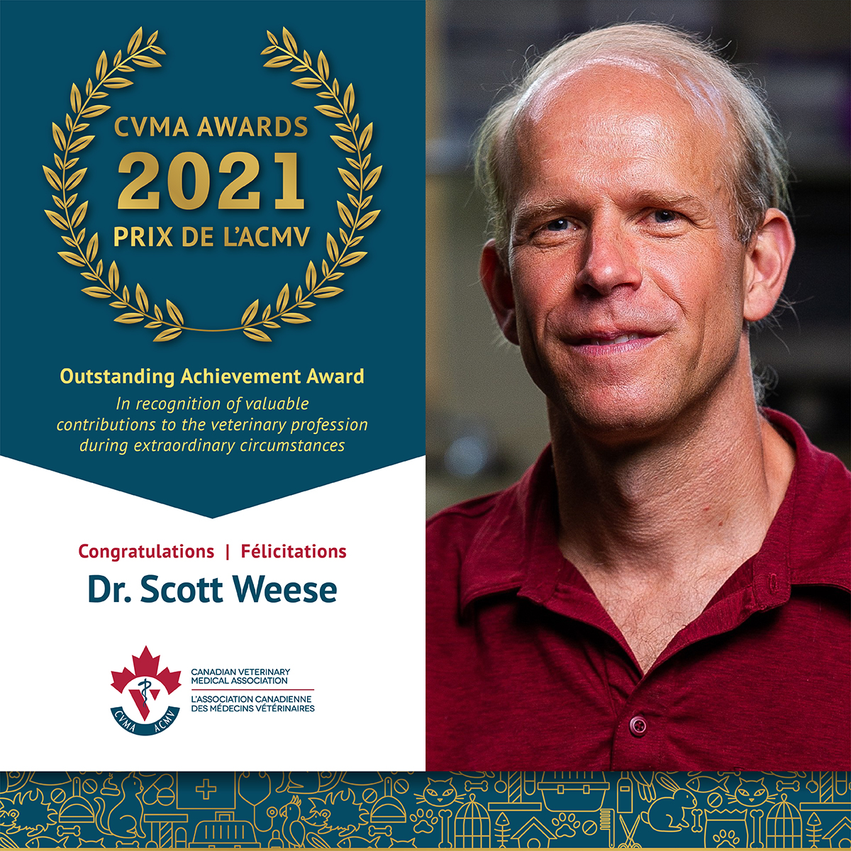 Dr. Scott Weese, Ontario Veterinary College, University of Guelph 